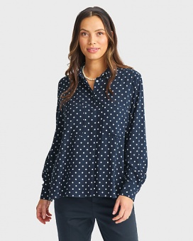 Newhouse Sonja Dot Blus Navy